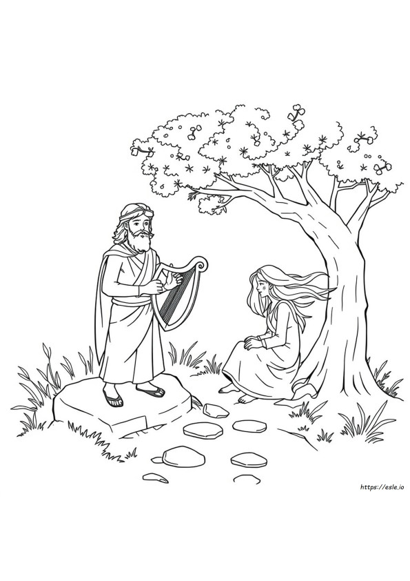 David And Absalom Coloring Pages