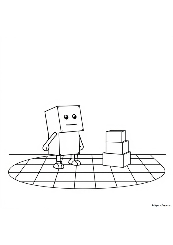 Lanky Box Coloring Sheet
