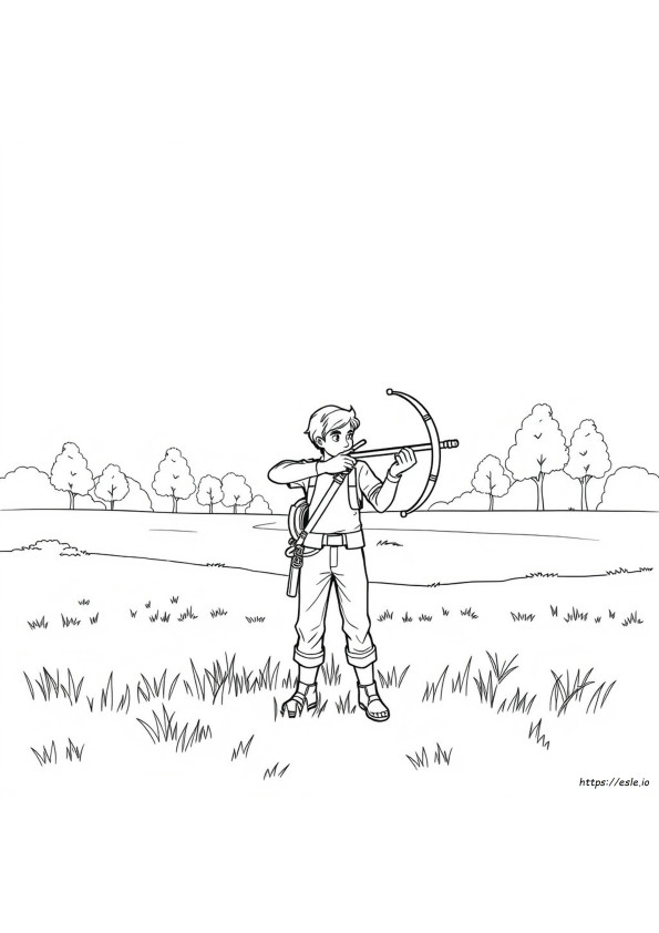 Crossbow Coloring Pages
