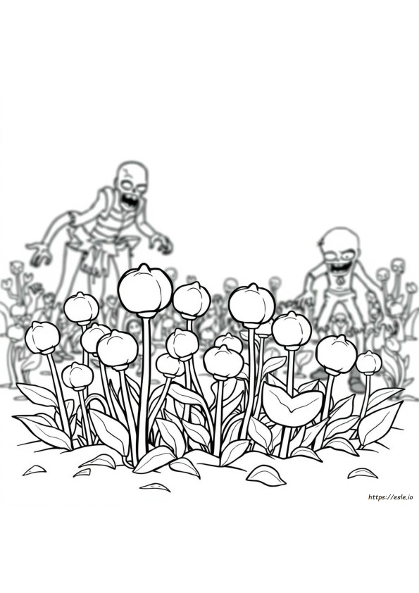 Snow Pea Plants Vs Zombies Coloring Pages