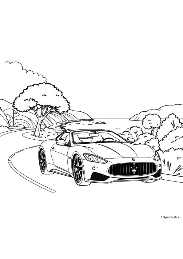 Kolorowanki Maserati