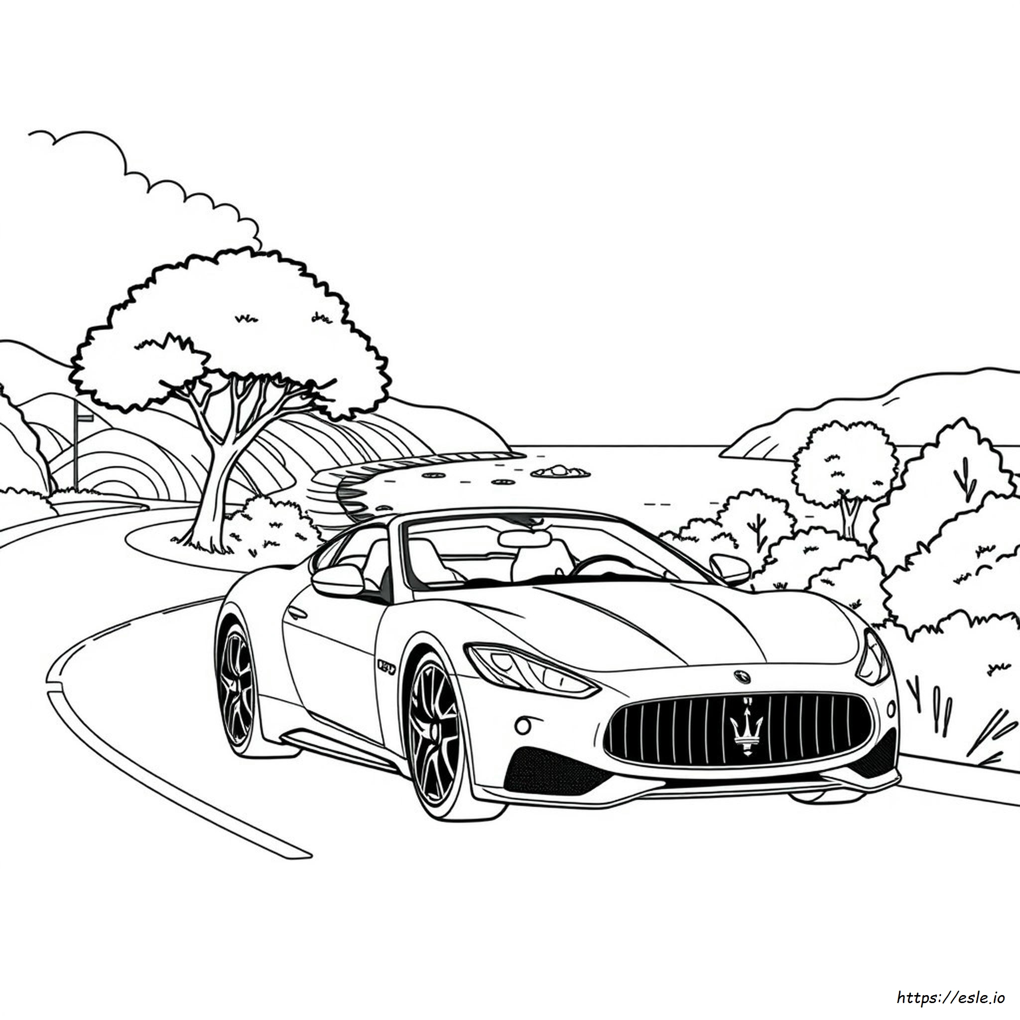 Maserati Colouring Pages