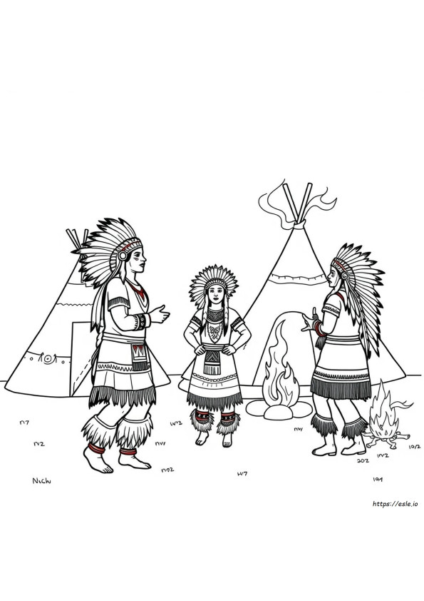 Powwow Coloring Pages