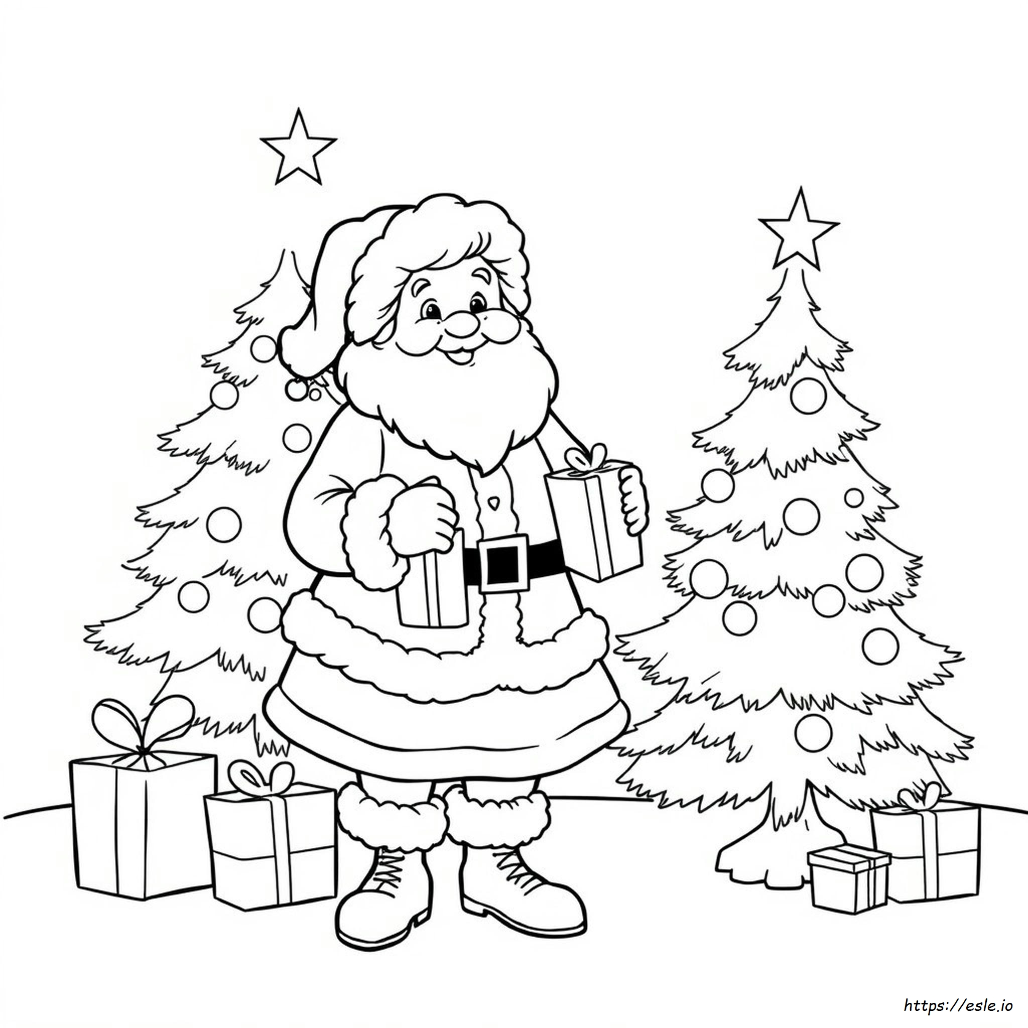 Bayan Claus Boyama Sayfaları Ücretsiz