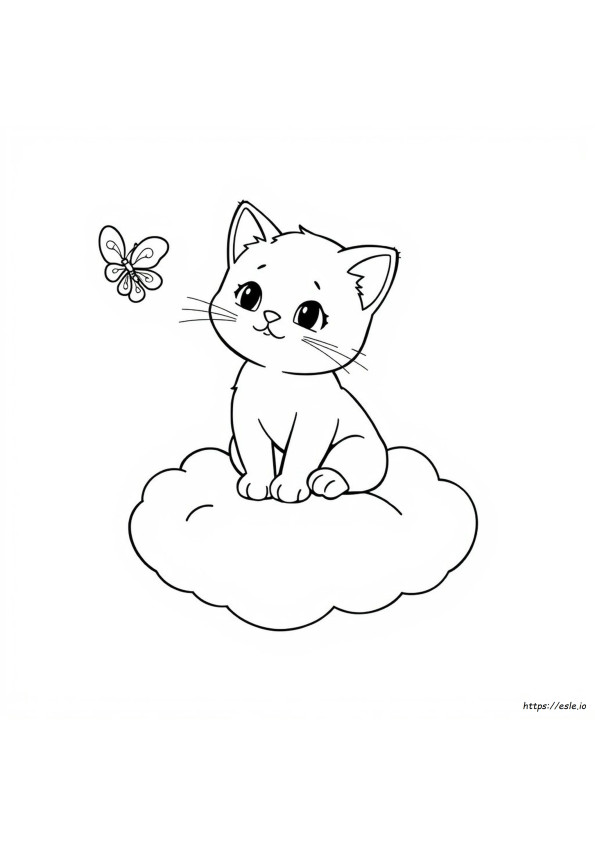 Kitty Cat Coloring Sheet