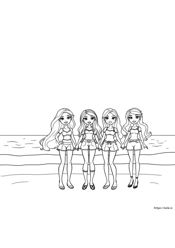 Bratz Lány Színező Oldalak