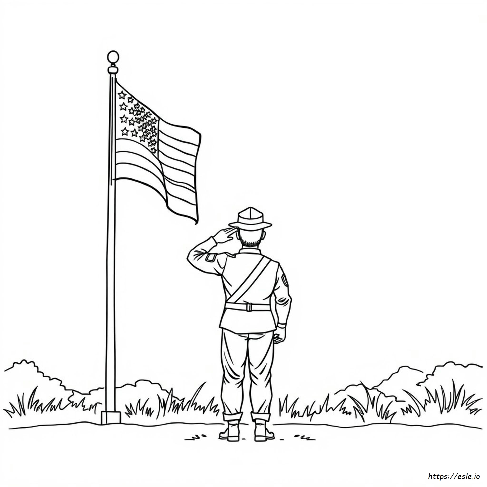 Pagina Da Colorare Per Il Giorno Dei Veterani