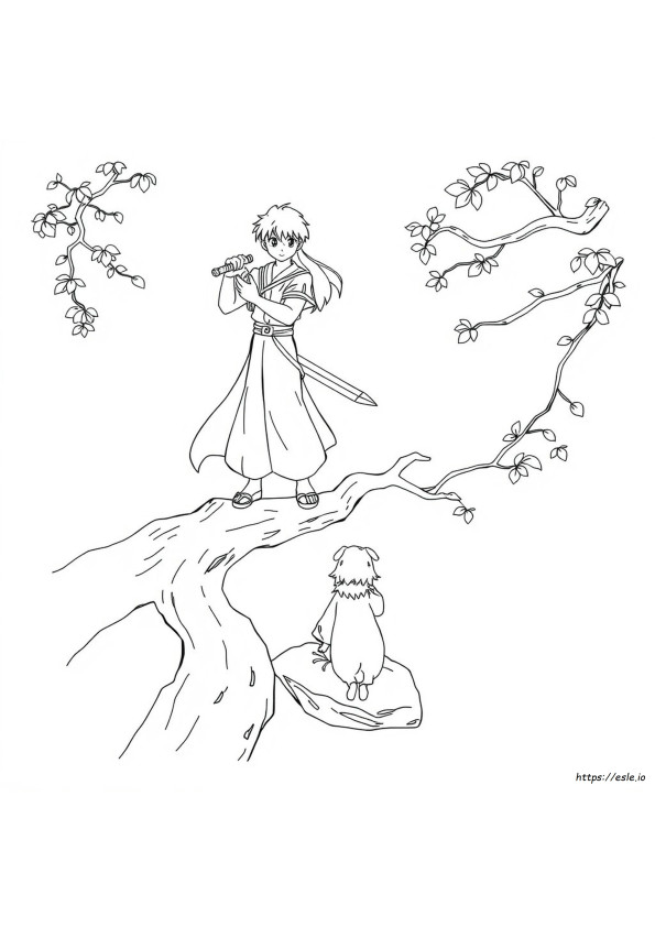 Anime Inuyasha Coloring Pages