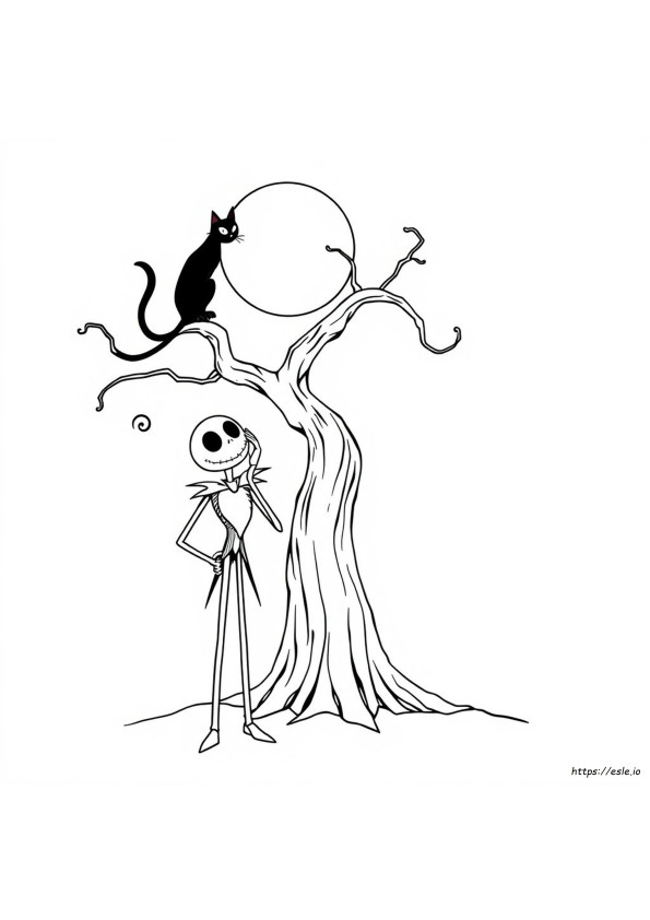 Ücretsiz Yazdırılabilir Jack Skellington Boyama Sayfaları