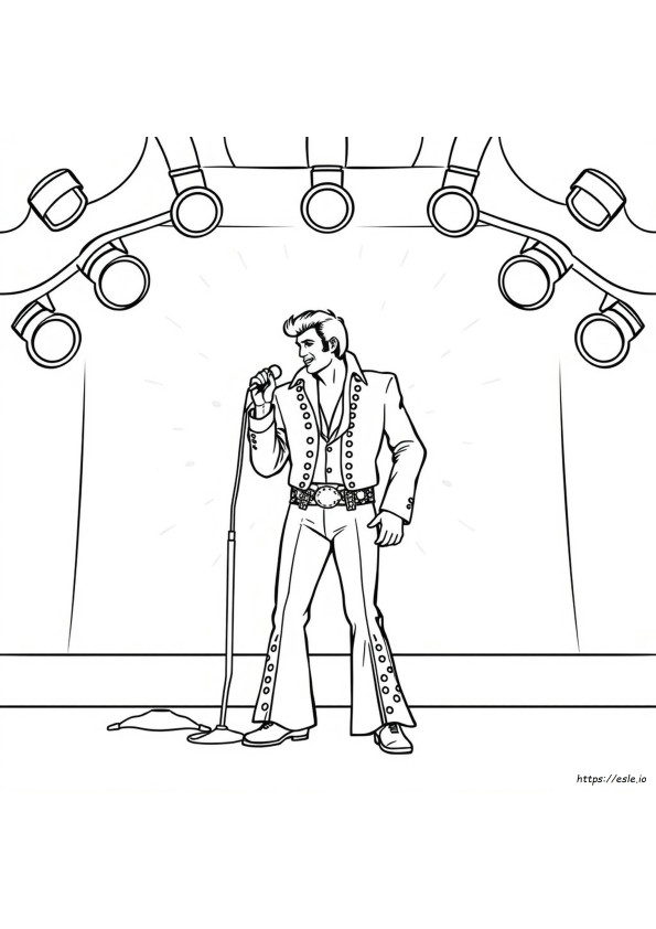 Elvis Da Colorare