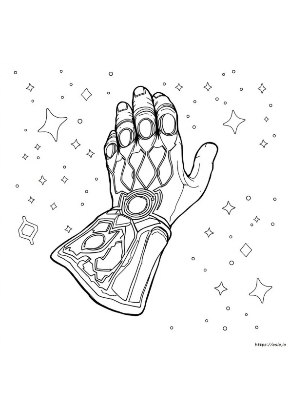 Coloriage Gant De Thanos