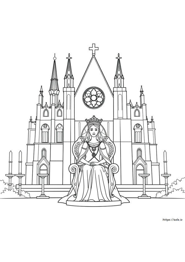 Coloring Picture Of Queen