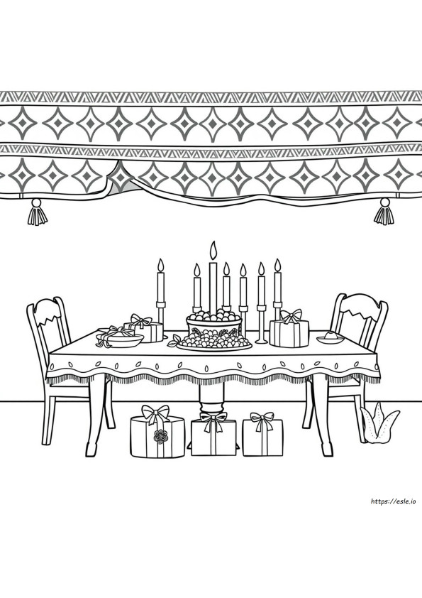 Kwanzaa Da Colorare Per La Scuola Materna