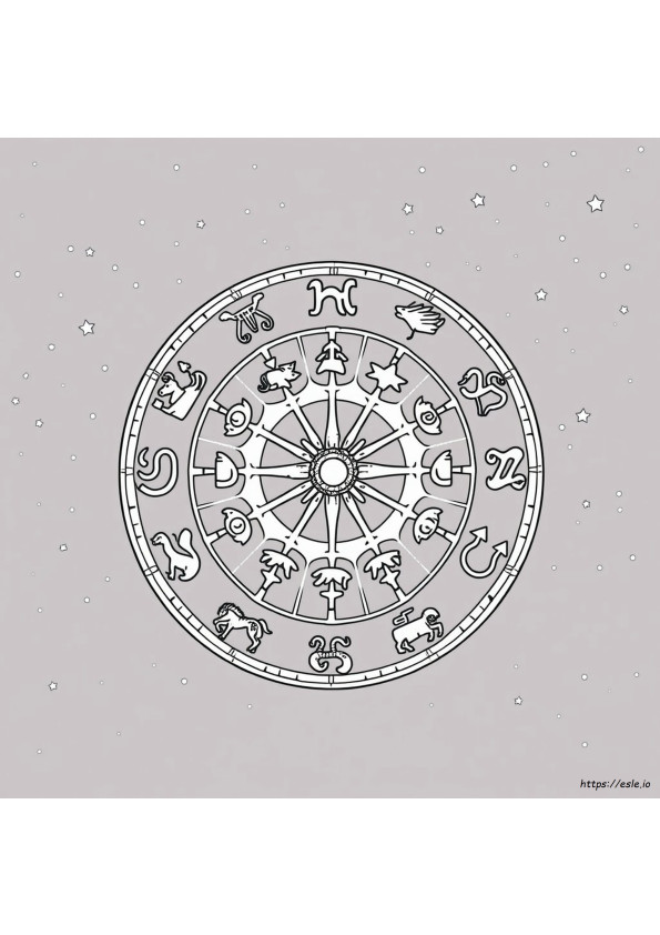 Halaman Mewarnai Zodiak Untuk Dewasa