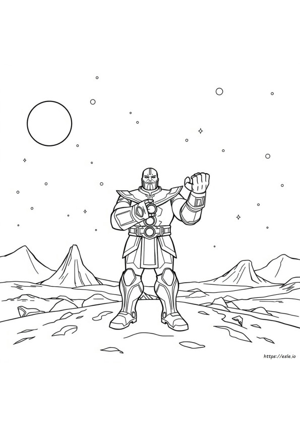 Coloriages Thanos À Imprimer