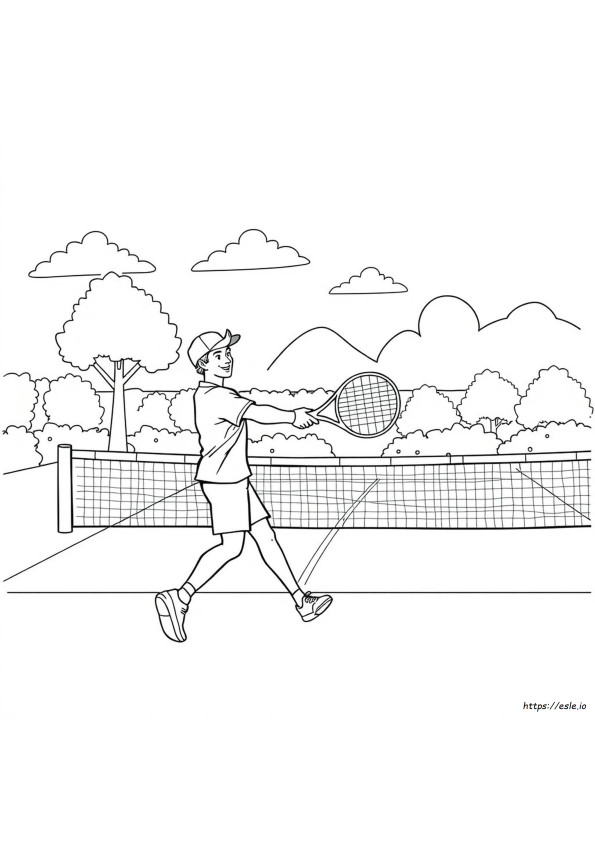 Tennis Da Colorare