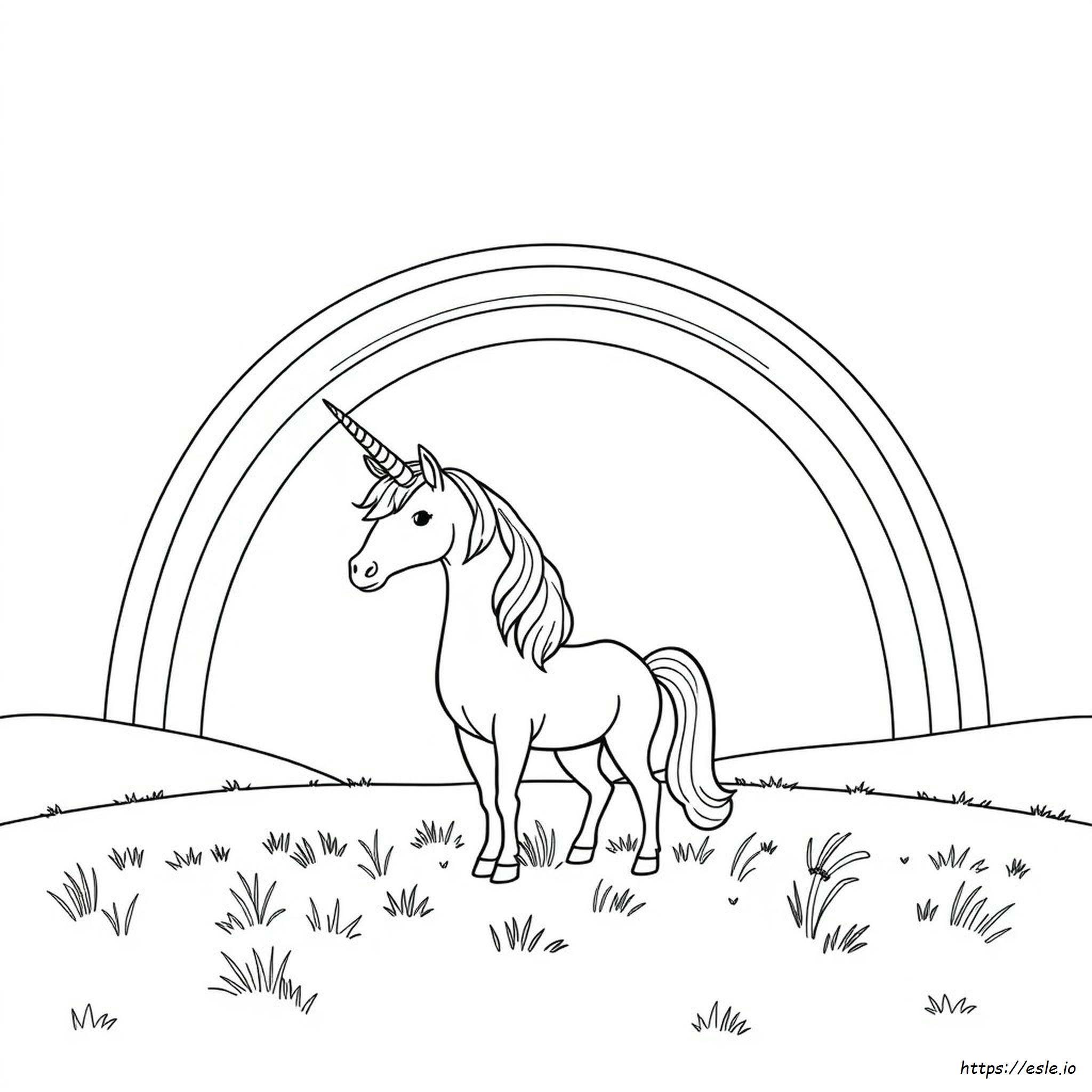 Coloring Pages Of Unicorns And Rainbows