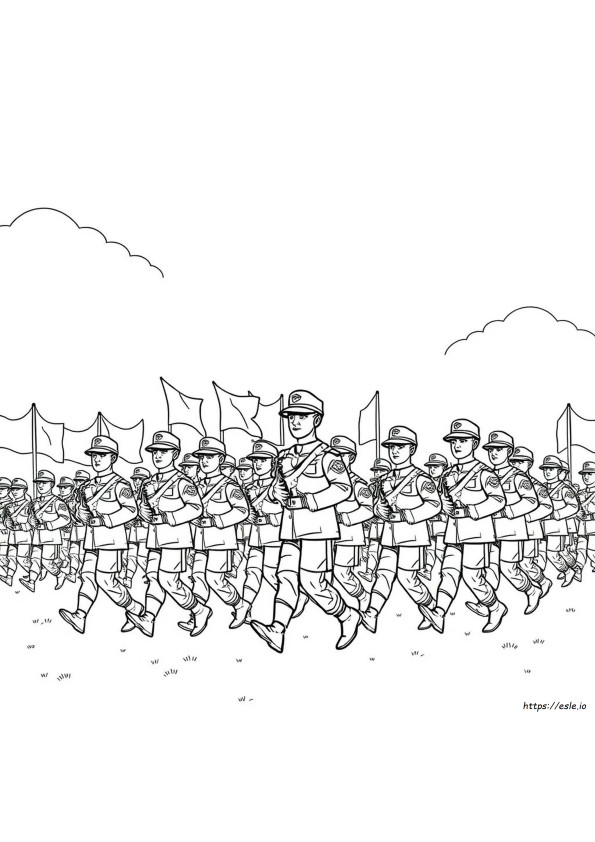 Soldato Esercito Da Colorare