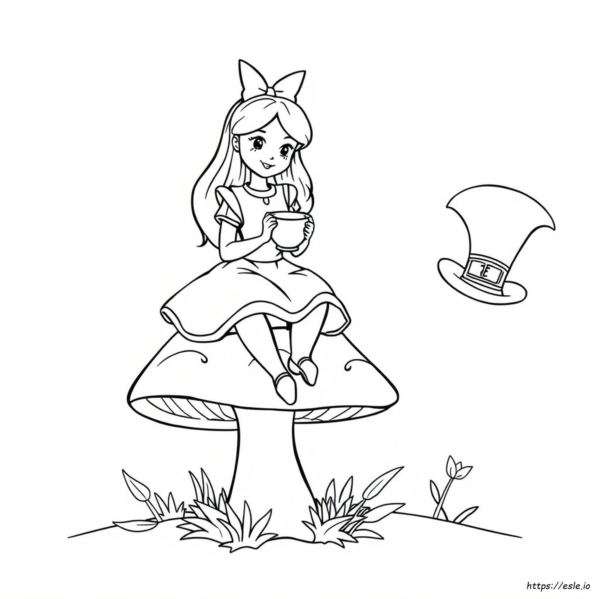 Coloriages Faciles Alice Au Pays Des Merveilles