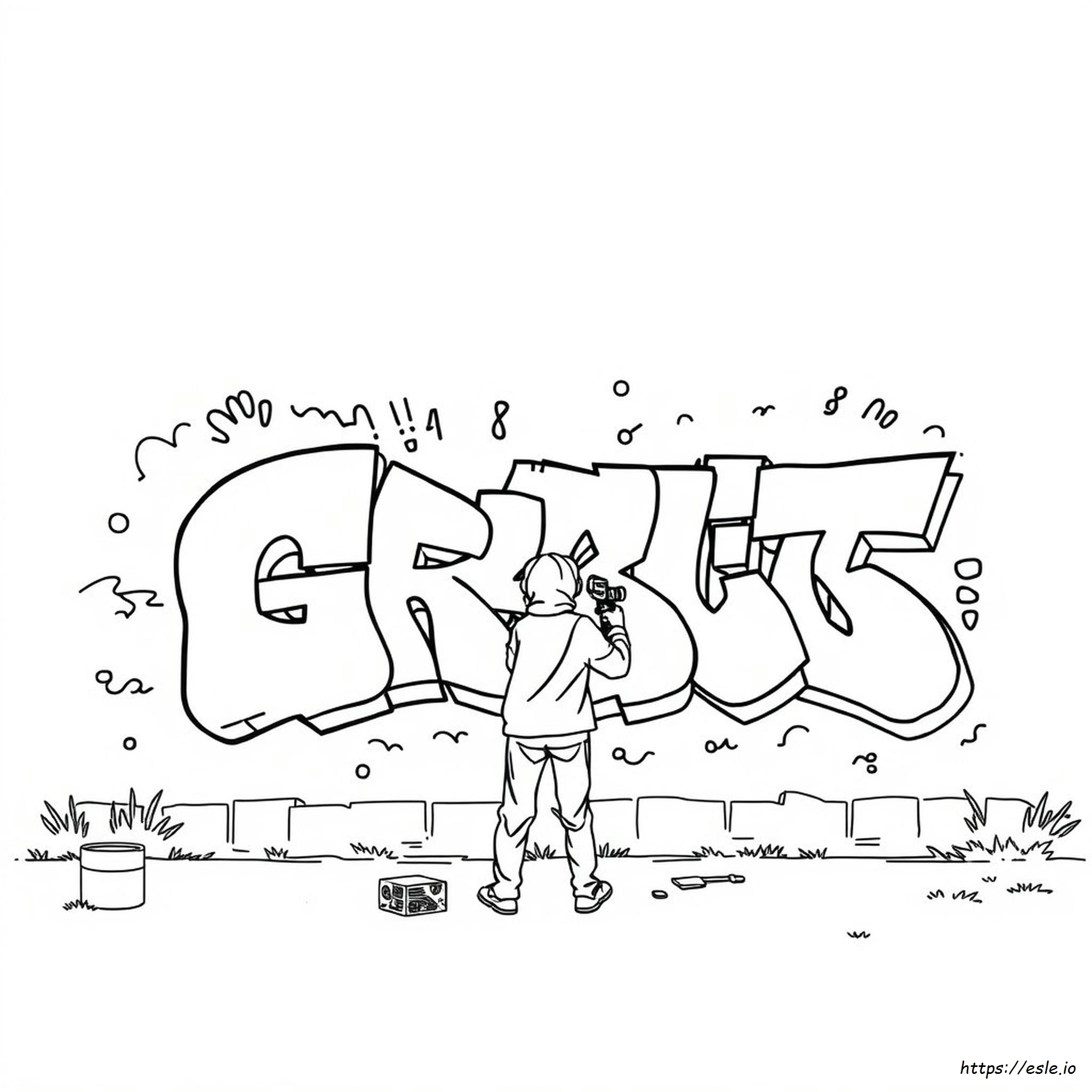 Cara Mewarnai Huruf Graffiti