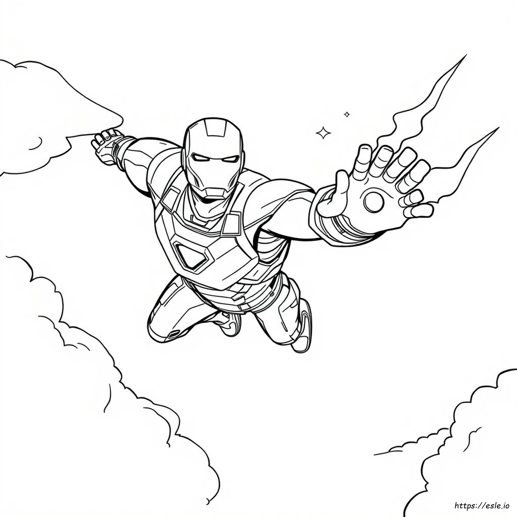 Iron Man Che Vola Disegni Da Colorare