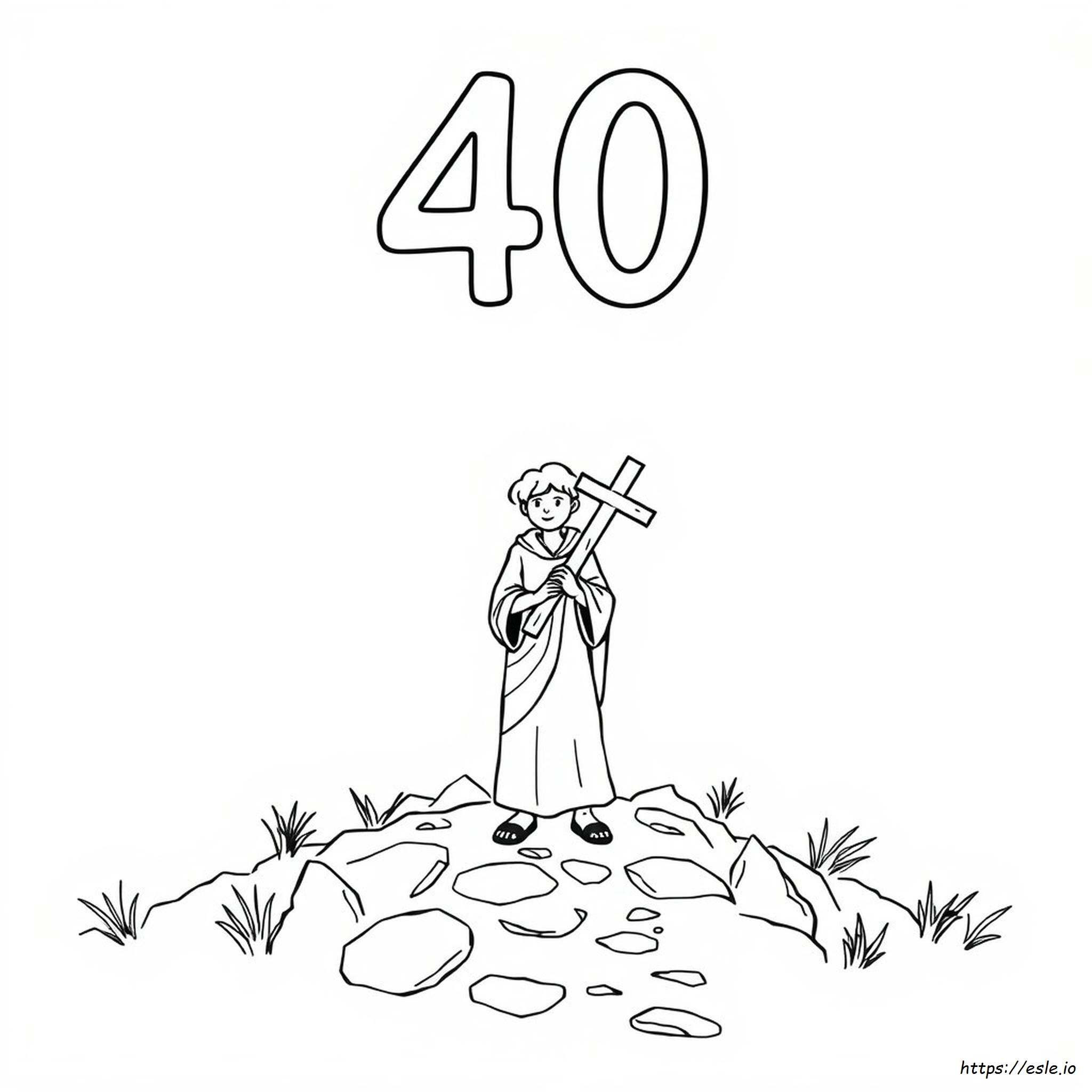 Coloriage 40 Jours De Carême