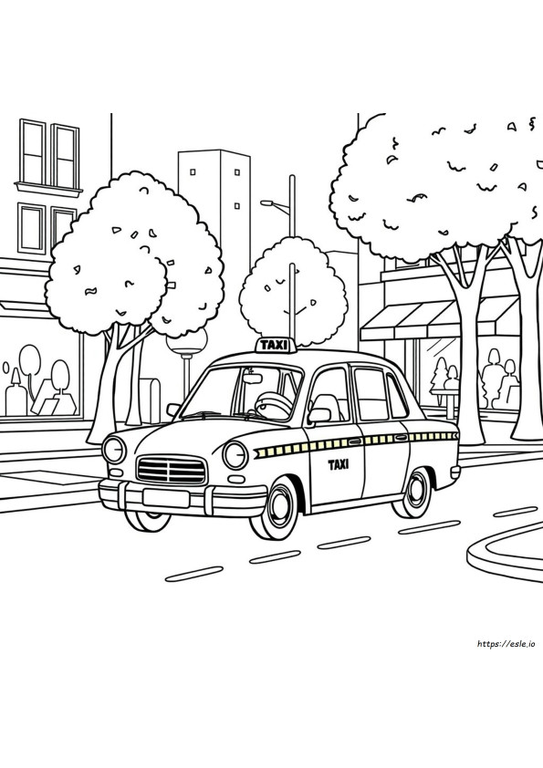 Taxi Színező Oldalak