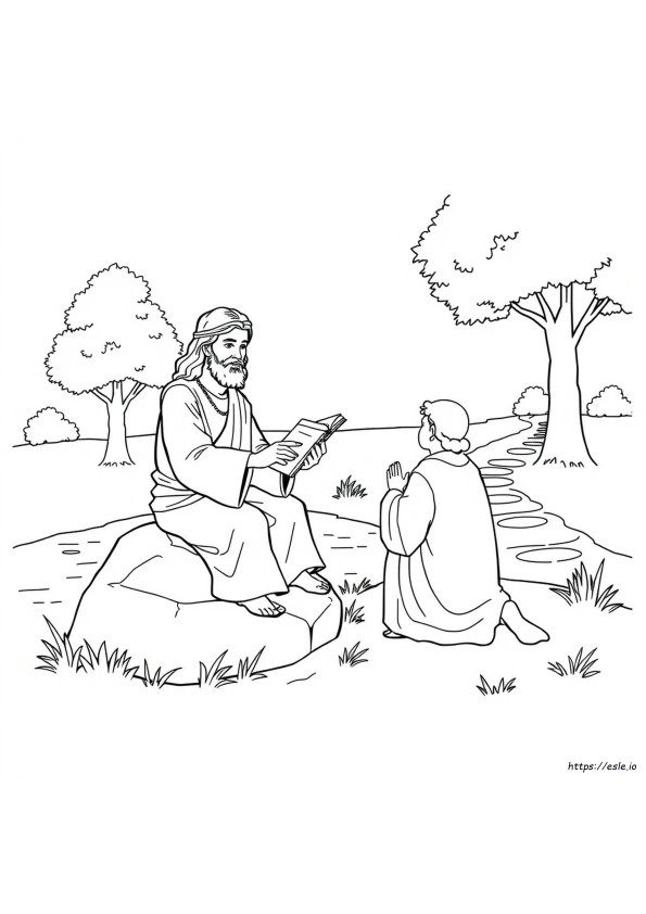 John Wrote About Jesus Coloring Page