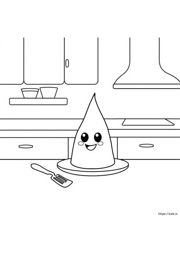 Desenho De Pudim Para Colorir