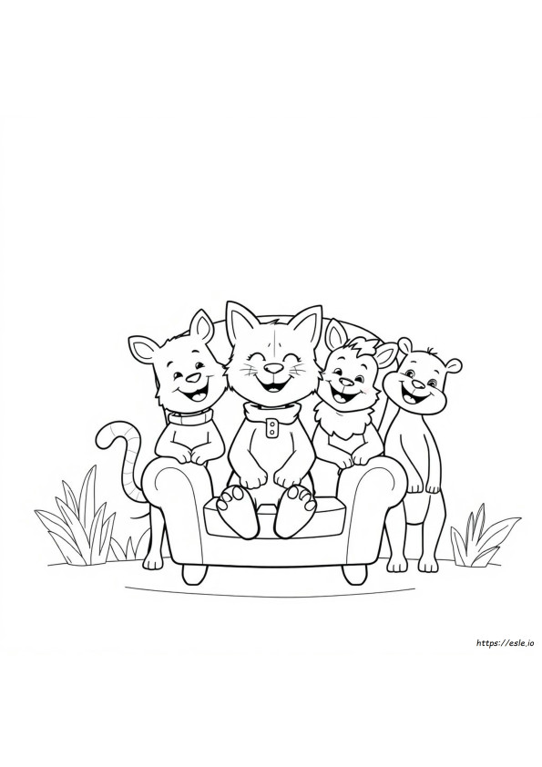 Bing And Friends Colouring Pages
