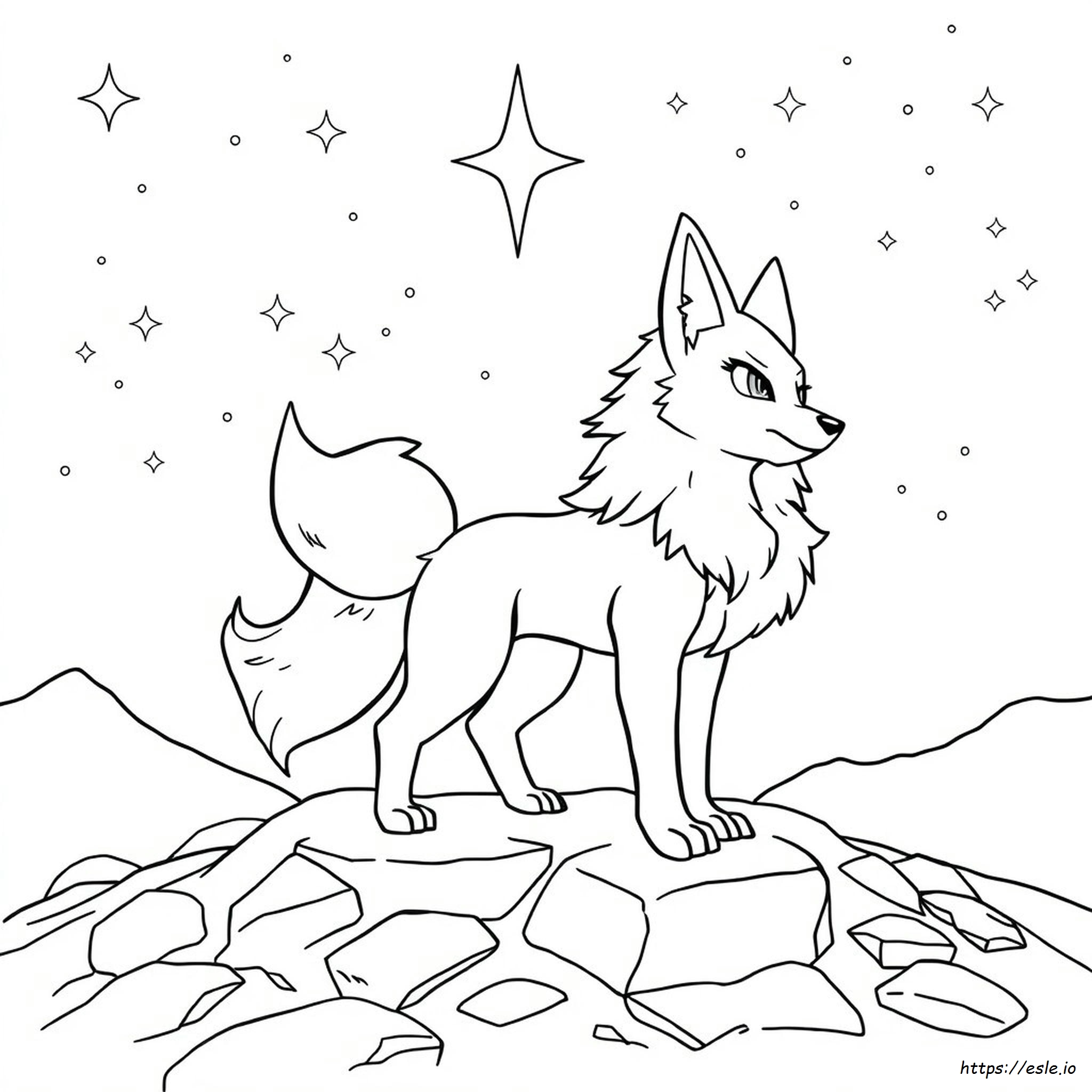 Hisuian Arcanine Coloring Page
