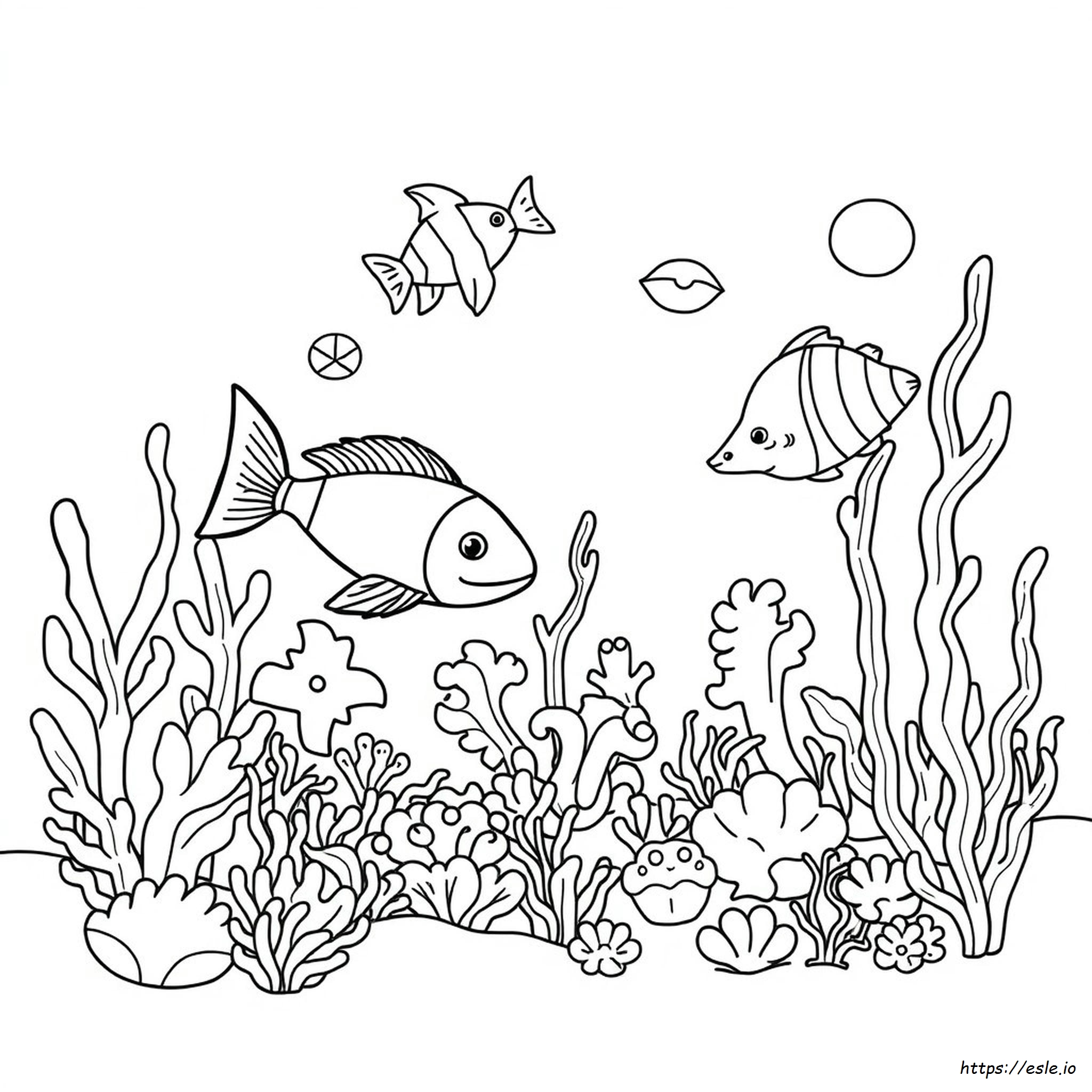 Hewan Laut Untuk Mewarnai