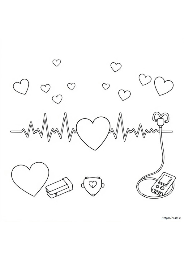 Cardiac Coloring Pages