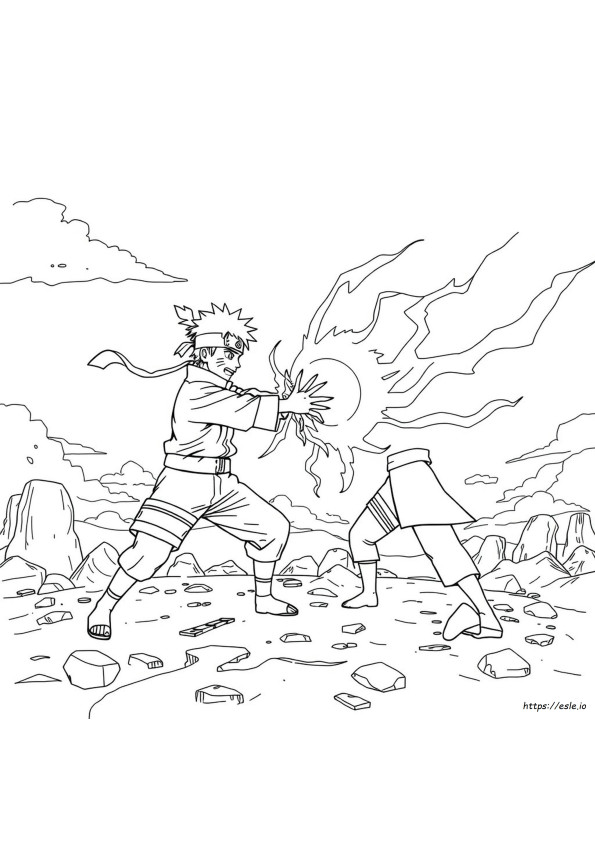 Naruto Rasengan Naruto Vs Sasuke Disegni Da Colorare