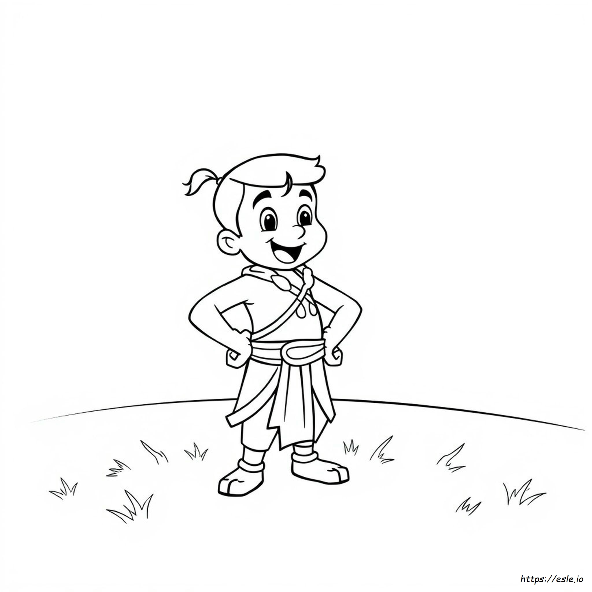 Cartoon Images Colouring Chota Bheem Drawing