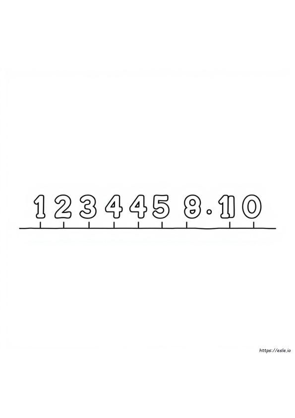 1 To 10 Coloring Sheet