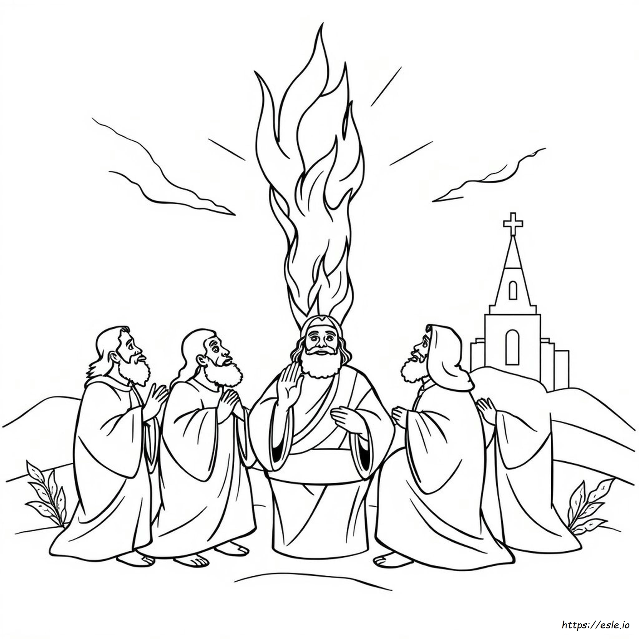 Immagine Della Pentecoste Da Colorare