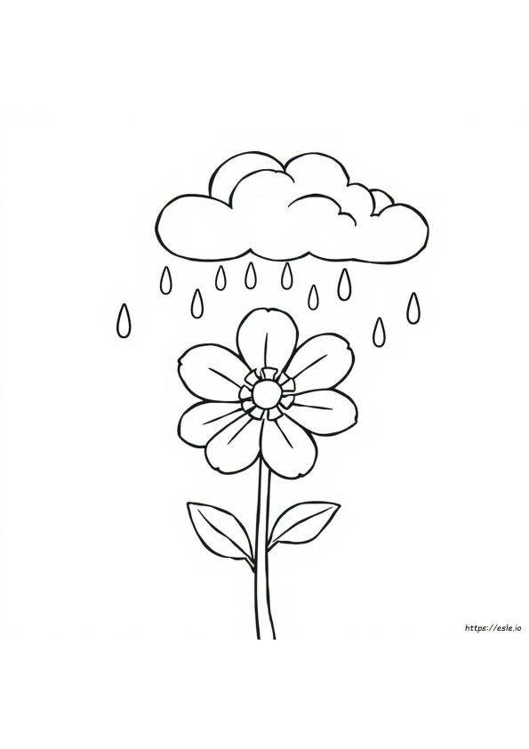 Rain Coloring Pictures