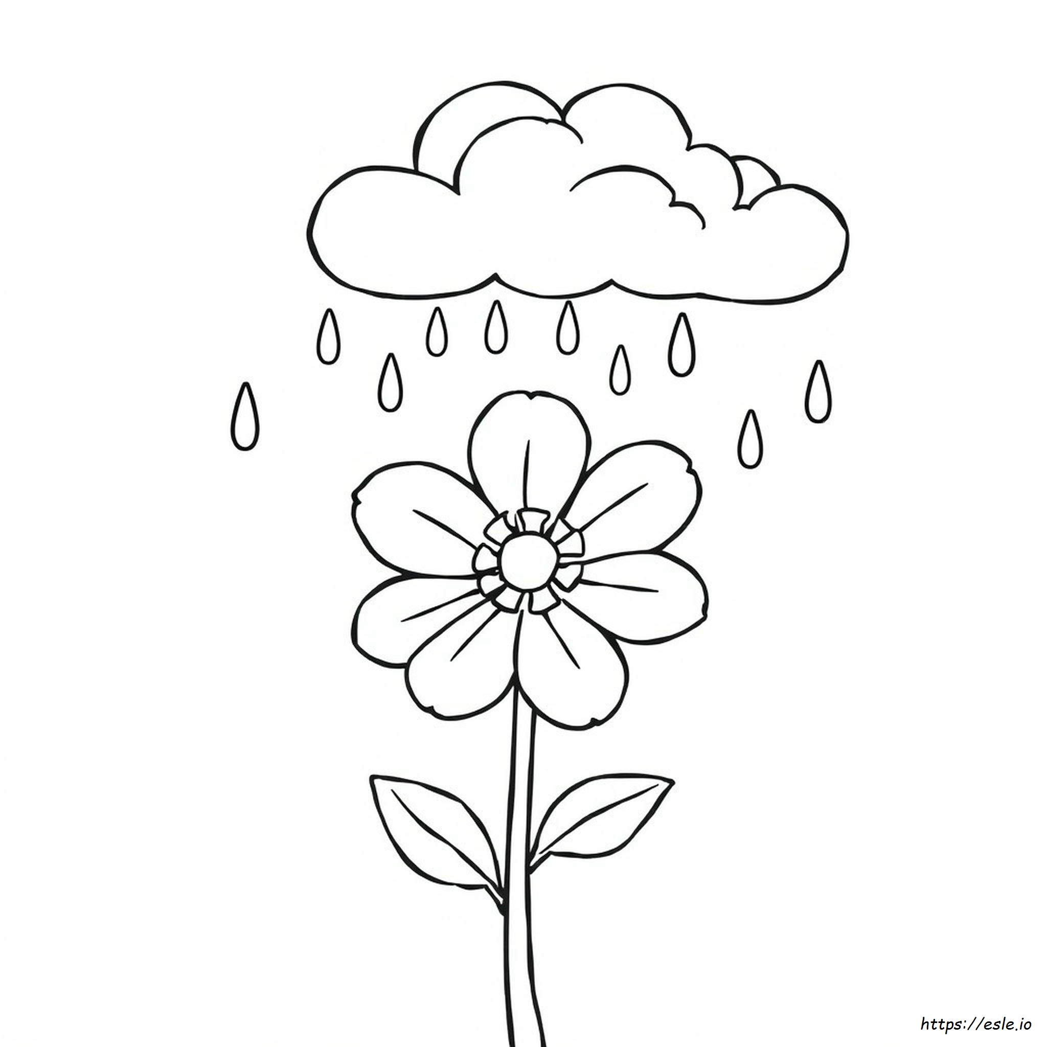 Rain Coloring Pictures