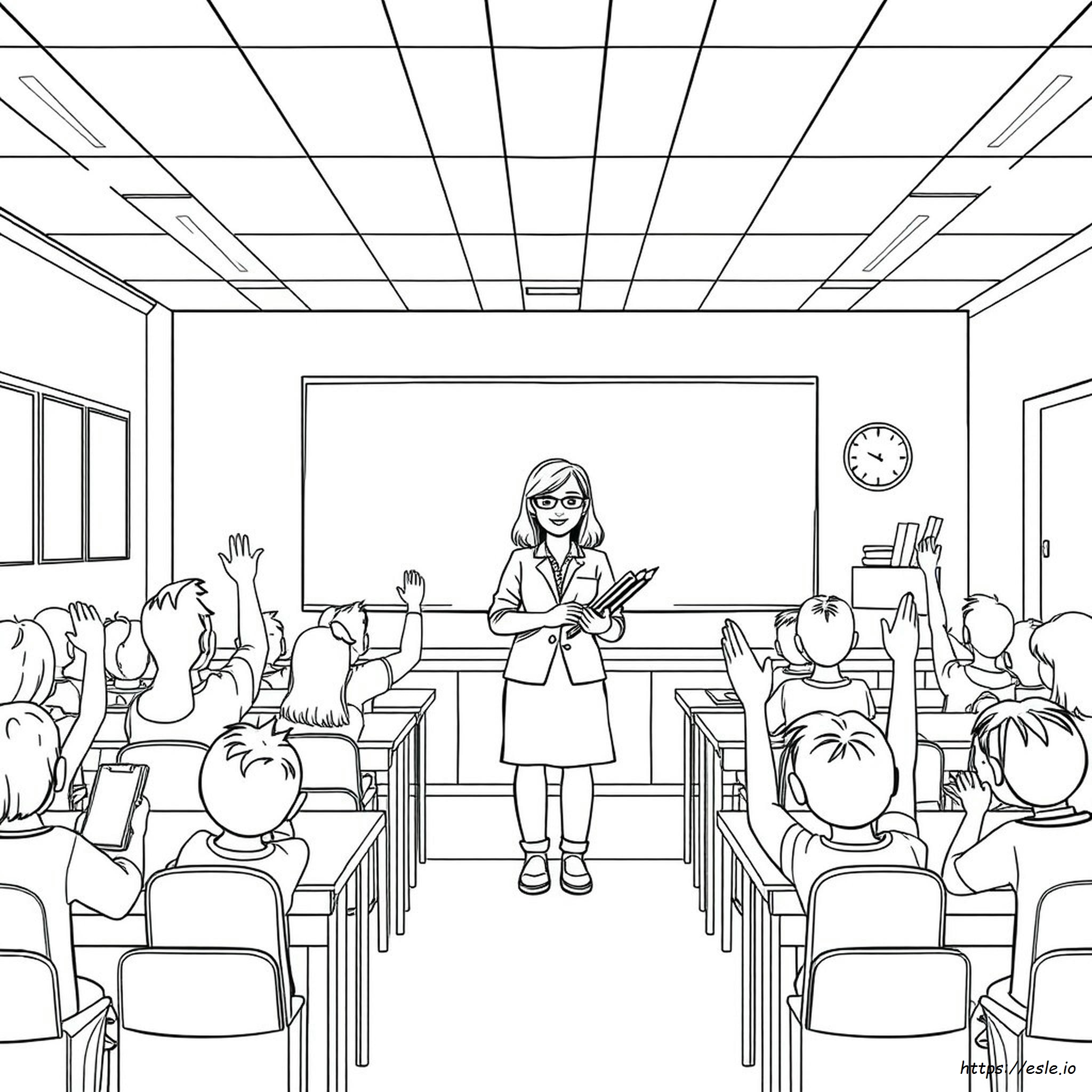 Teacher Coloring Images