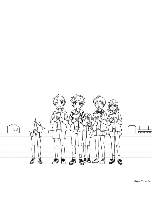 Danganronpa Colouring Pages