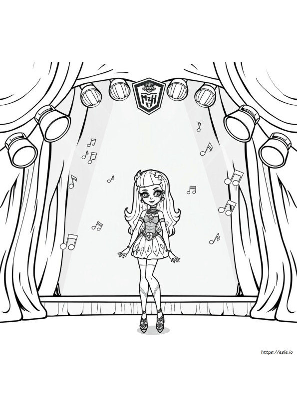Kolorowanki Monster High Operetta
