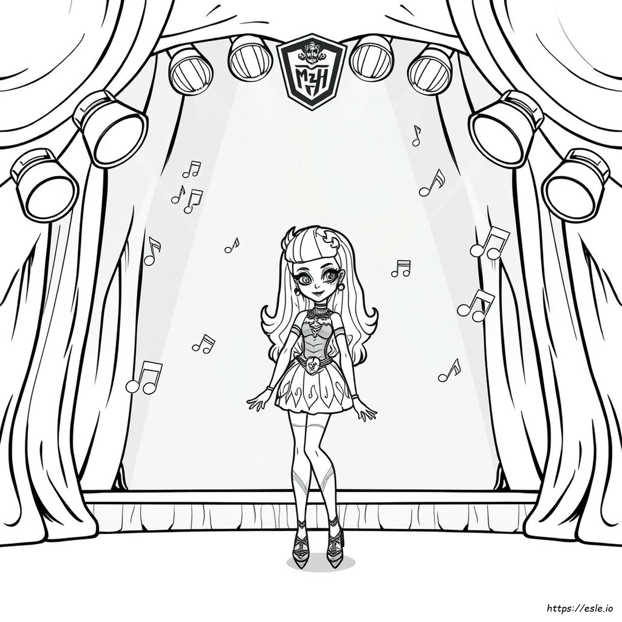 Monster High Operetta Coloring Pages