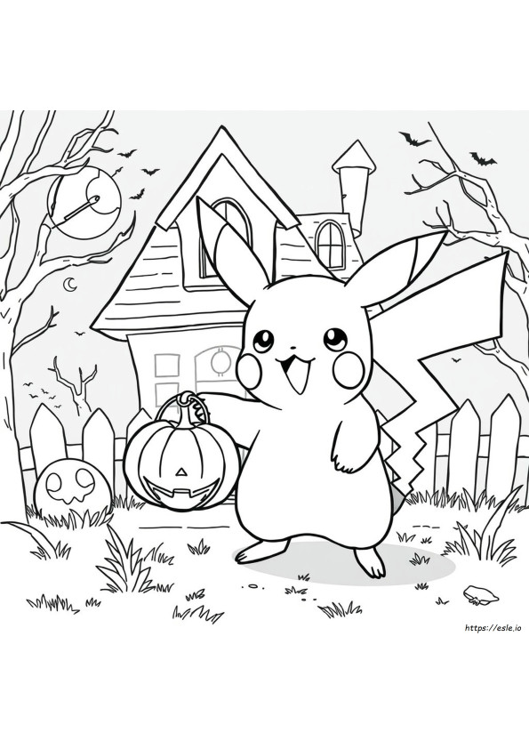 Halloween Pokemon Coloring Sheets