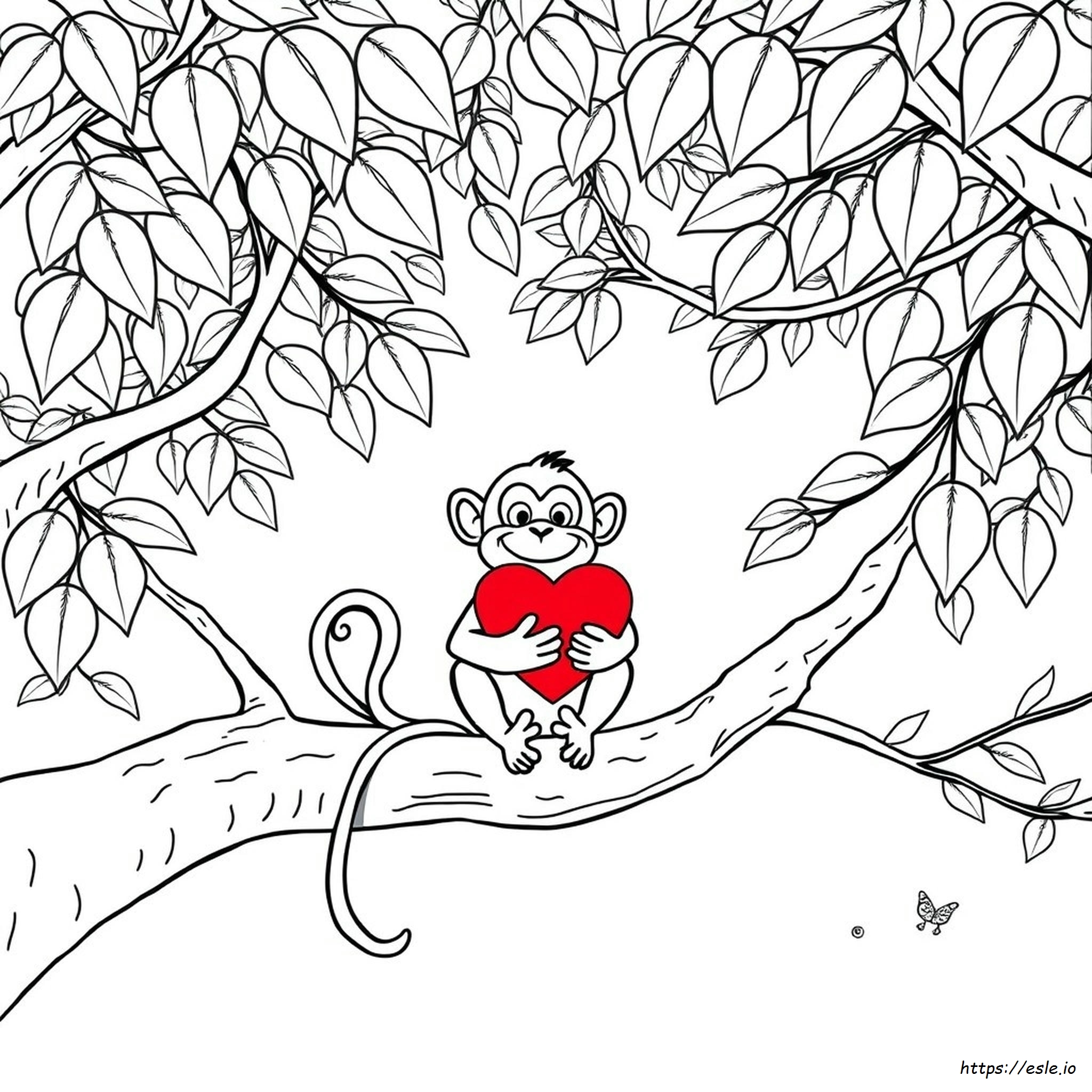 Coloring Picture Of A Monkey
