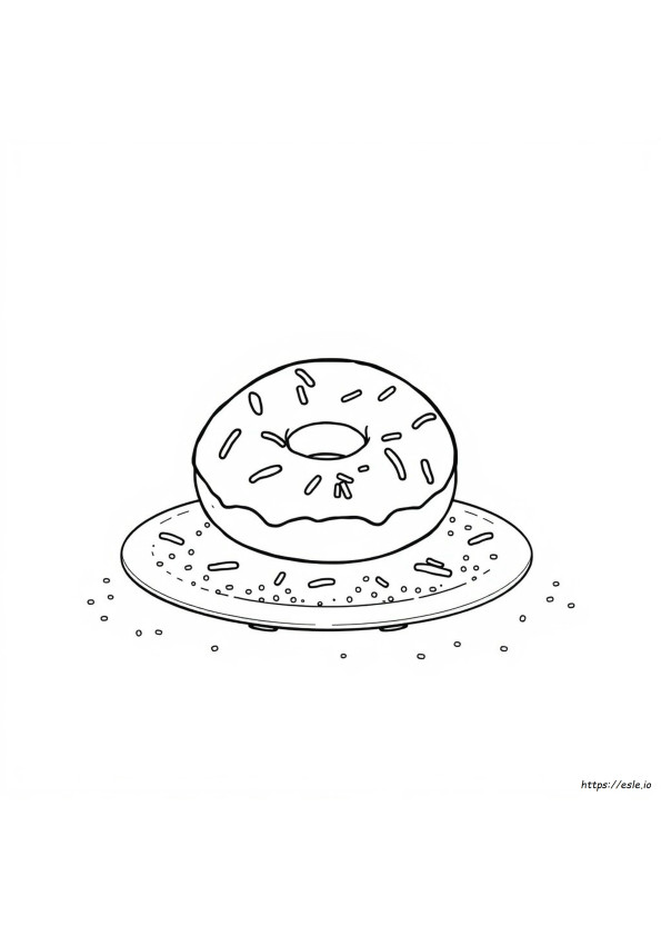 Kleurplaten Donut