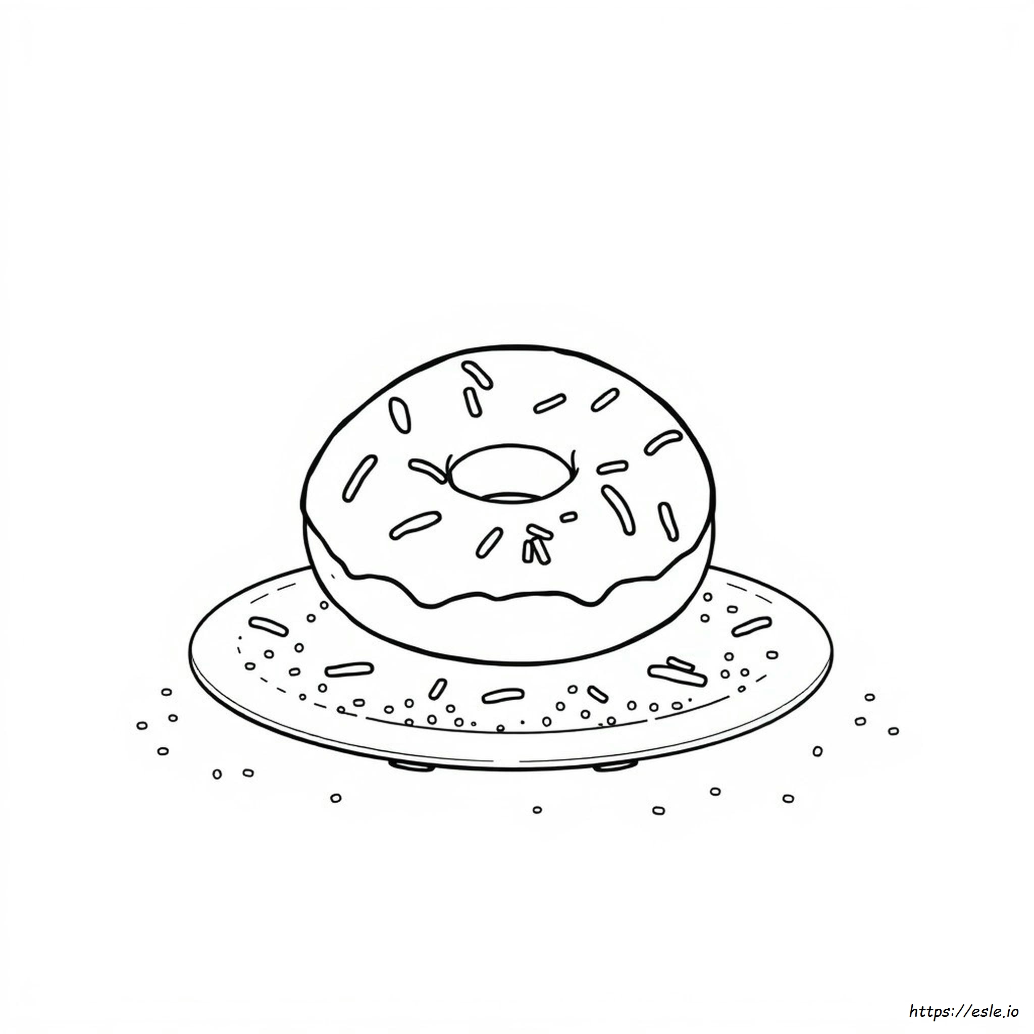Colouring Pages Donut