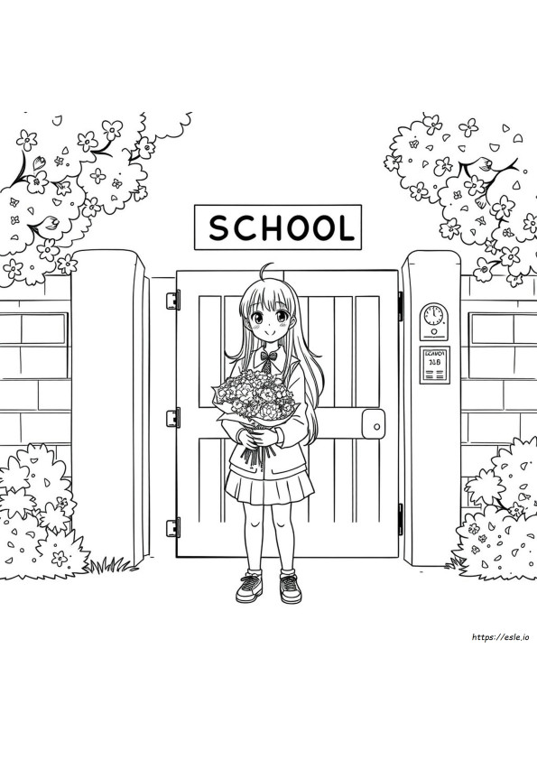 Ibuki Mioda Coloring Pages