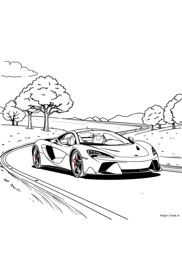 Kolorowanki Supersamochód Mclaren