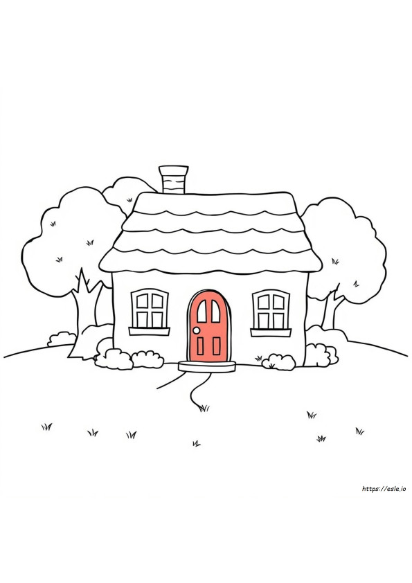 Gambar Rumah Untuk Mewarnai